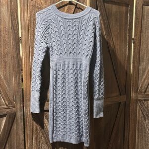 SHEIN Gray Cable Knit Dress